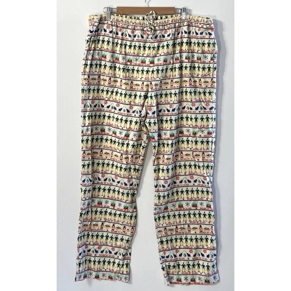 Mens HANNA ANDERSSON ELF RAISED BY ELVES FLANNEL PAJAMA PANTS Lounge Sz 2xL - Picture 3 of 8